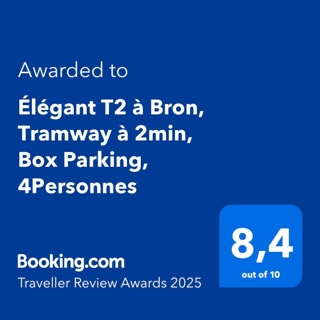 Apartmán Elegant T2 A Bron, Tramway A 2Min, Box Parking, 4Personnes Exteriér fotografie